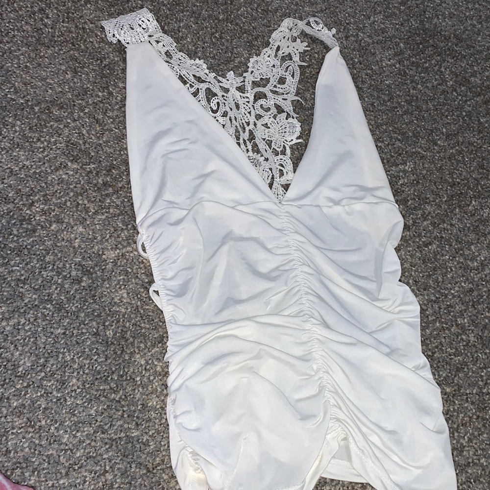 Silk Open Back Shirt Lace